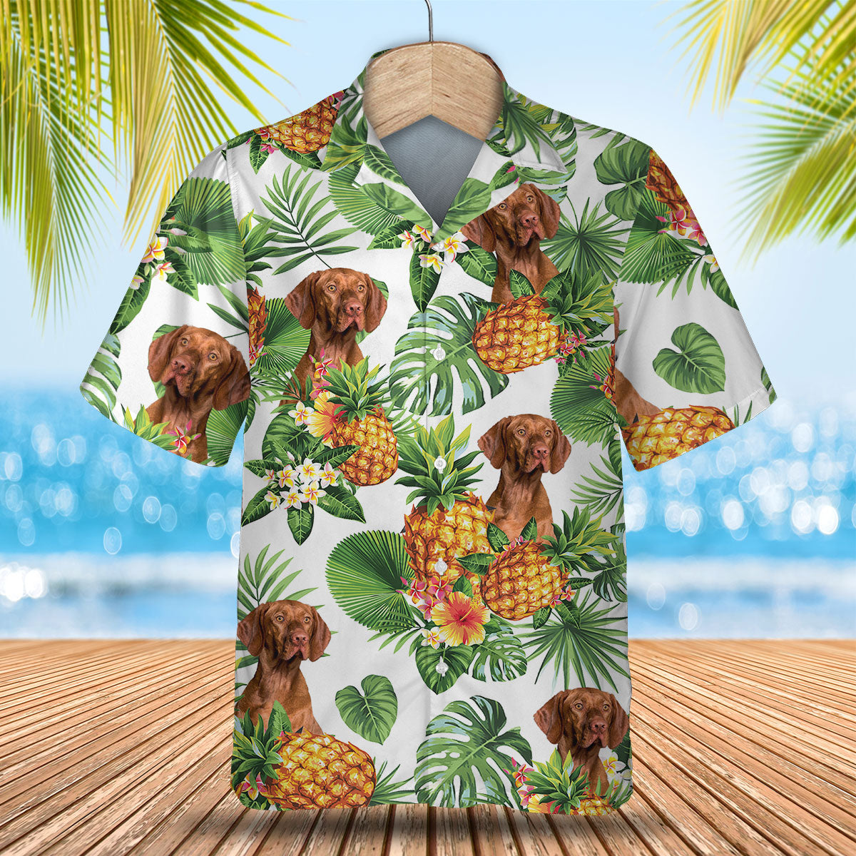 Vizsla - Tropical Pattern Hawaiian Shirt