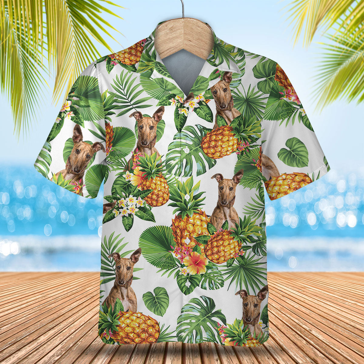 Whippet - Tropical Pattern Hawaiian Shirt