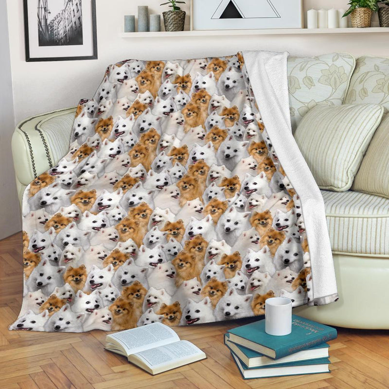 Japanese Spitz Full Face Blanket