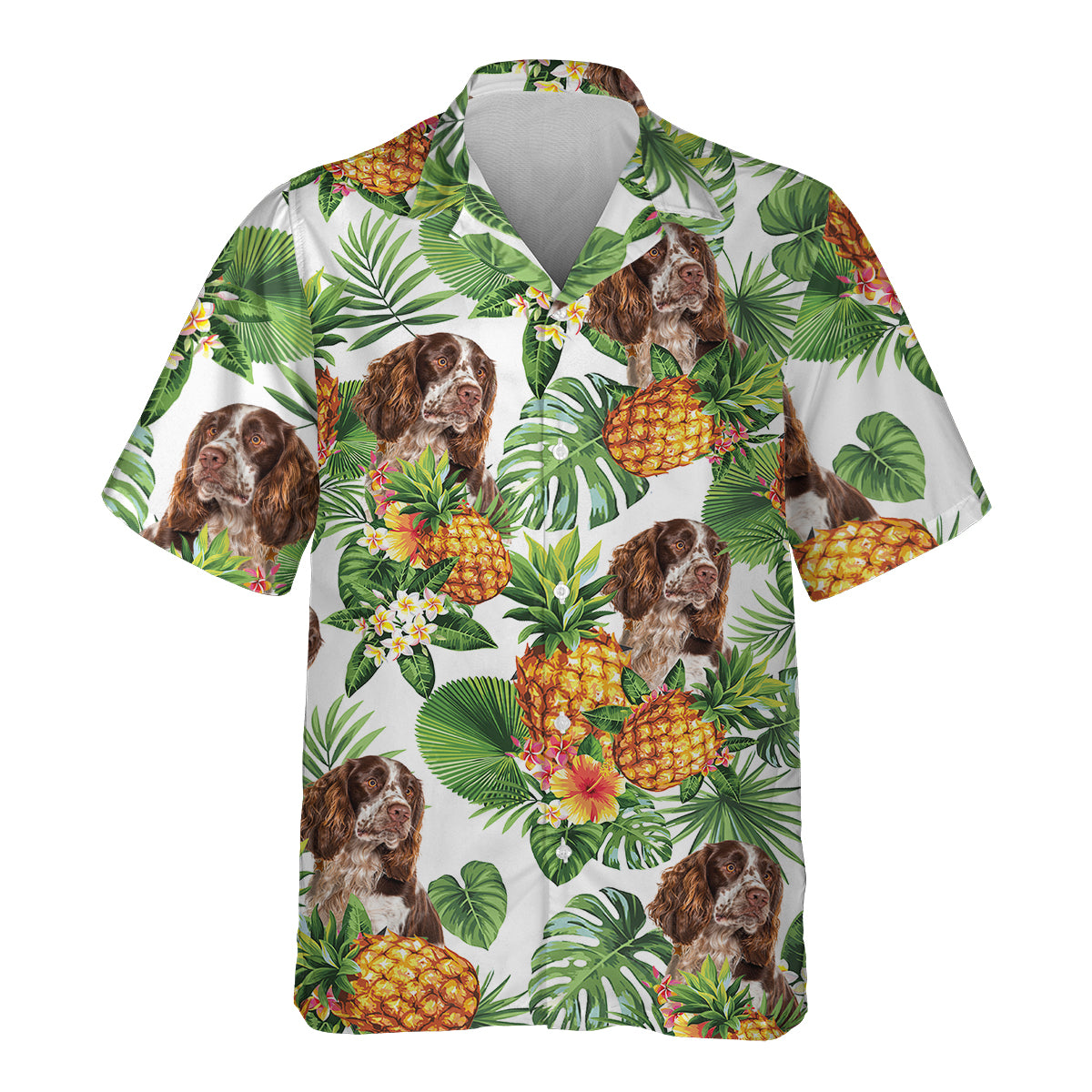 English Springer Spaniel - Tropical Pattern Hawaiian Shirt