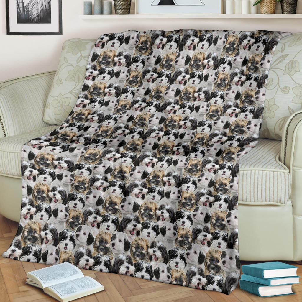 Maltipoo Full Face Blanket