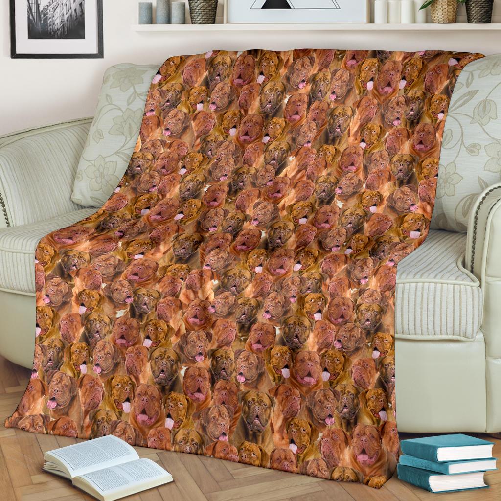 Dogue De Bordeaux Full Face Blanket