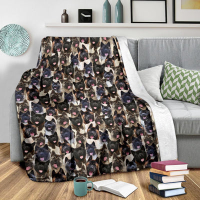 Akita Full Face Blanket