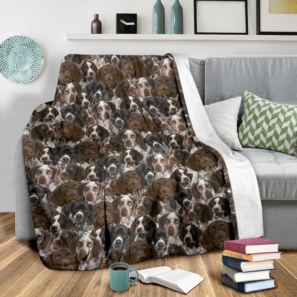 German Shorthaired Pointer Full Face Blanket