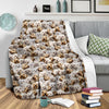 Bolognese Dog Full Face Blanket