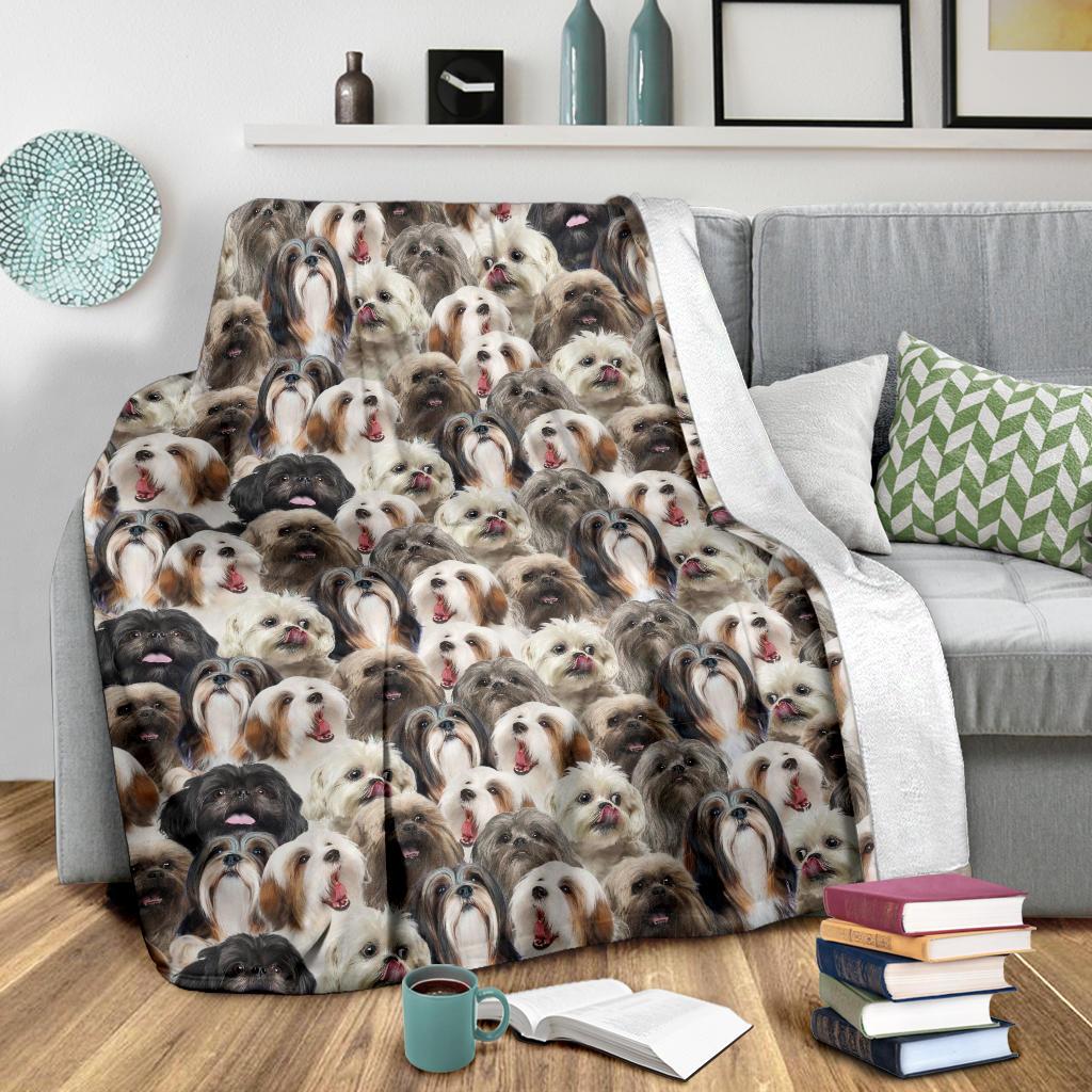 Lhasa Apso Full Face Blanket