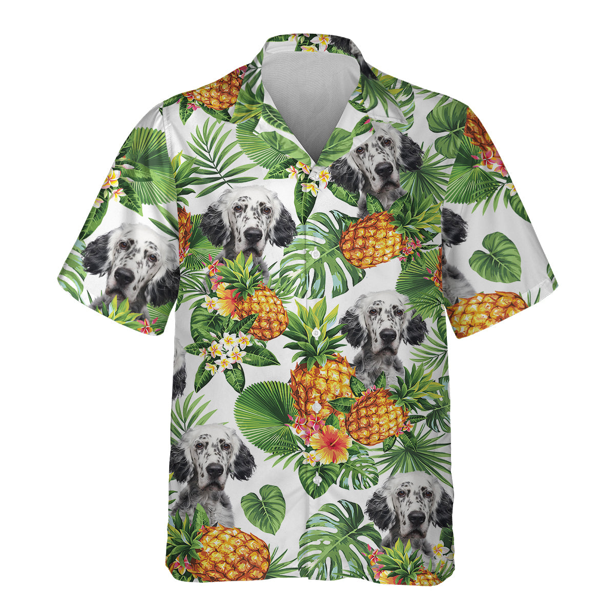 English Setter - Tropical Pattern Hawaiian Shirt
