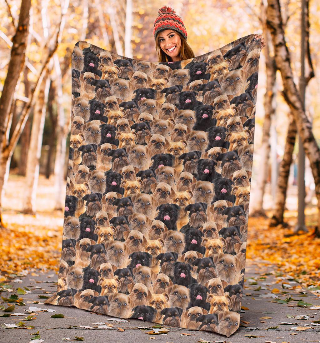 Griffon Bruxellois Full Face Blanket