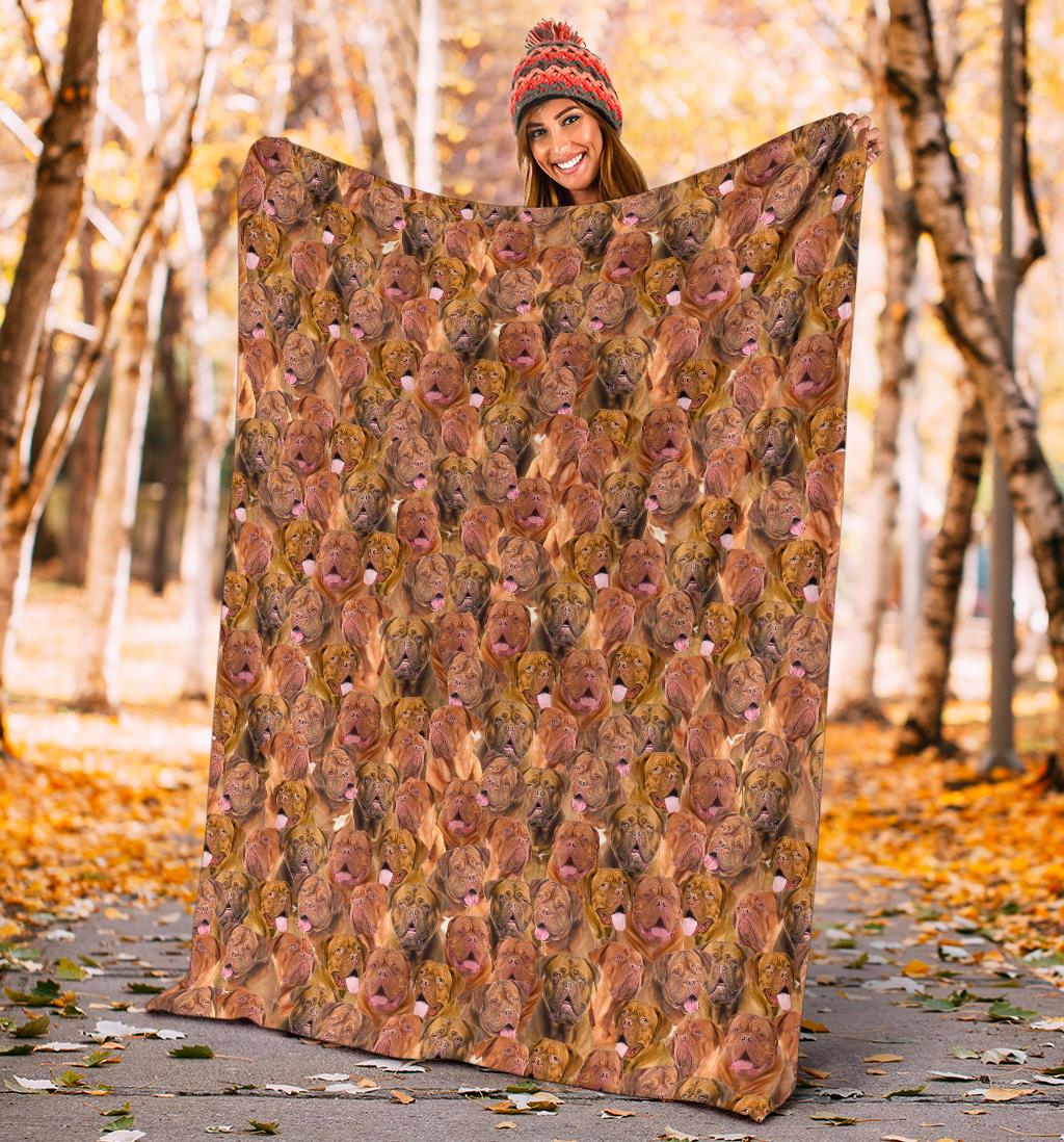 Dogue De Bordeaux Full Face Blanket