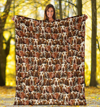 Bracco Italiano Full Face Blanket