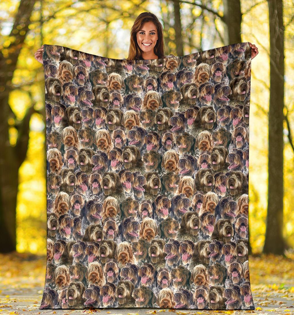 Wirehaired Pointing Griffon Full Face Blanket