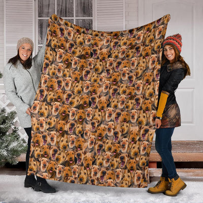 Airedale Terrier Full Face Blanket