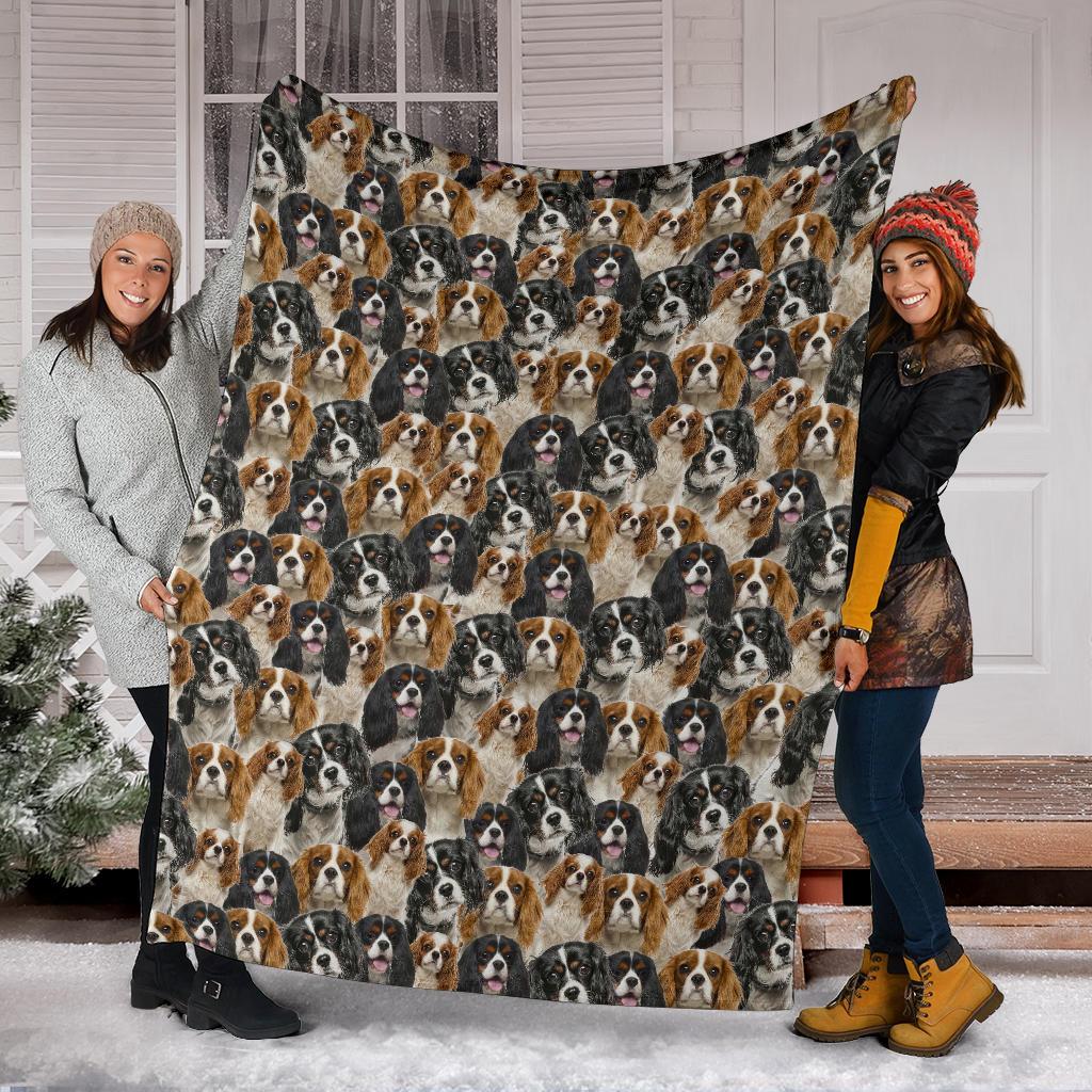 Cavalier King Charles Spaniel Full Face Blanket