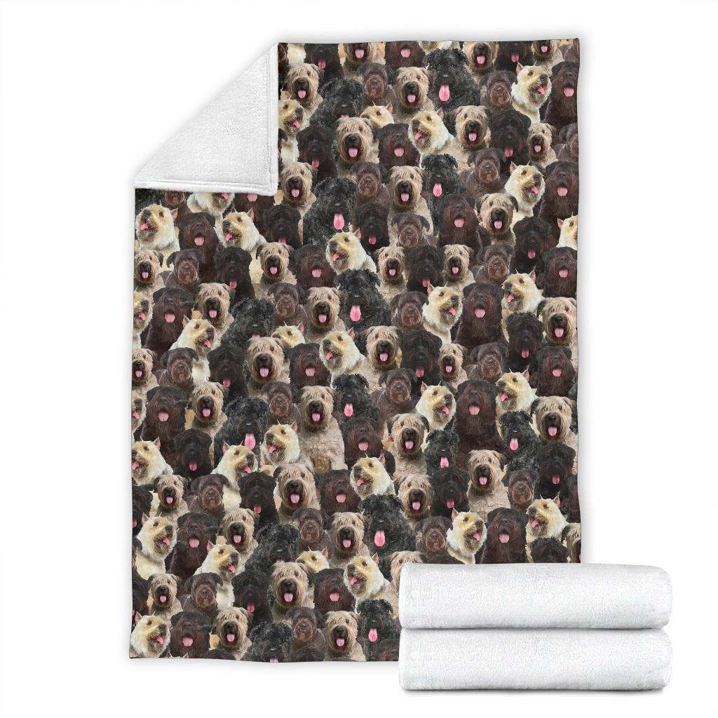 Bouvier Des Flandres Full Face Blanket