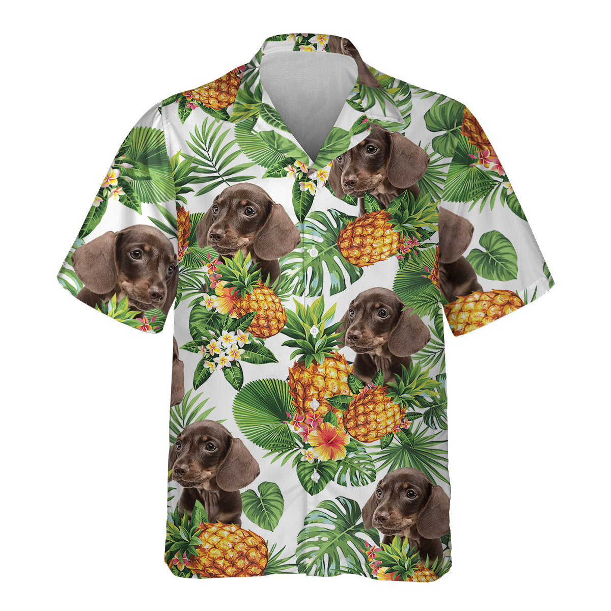Dachshund - Tropical Pattern Hawaiian Shirt