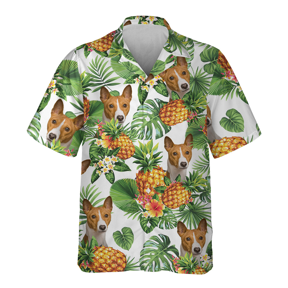 Basenji - Tropical Pattern Hawaiian Shirt