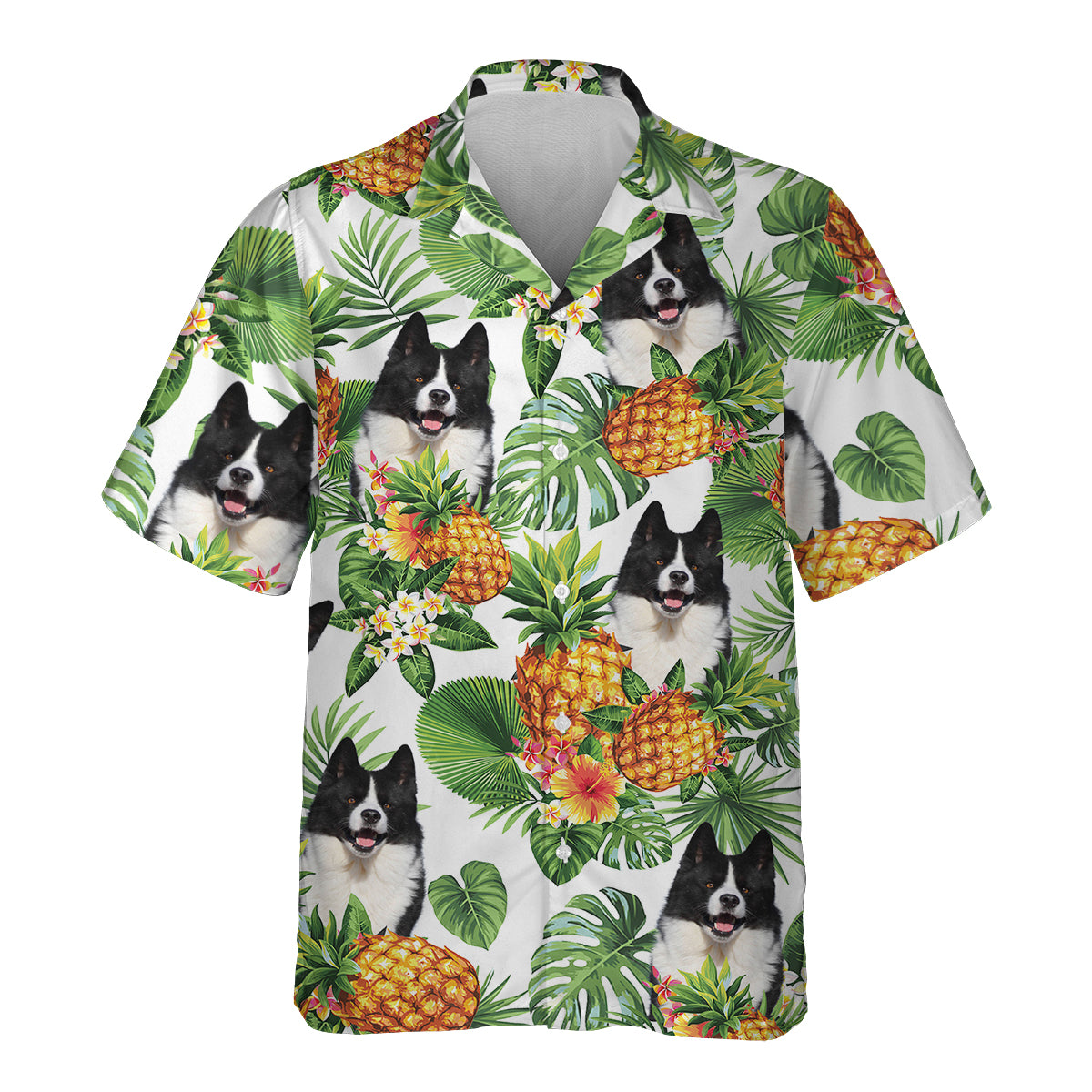 Karelian Bear Dog - Tropical Pattern Hawaiian Shirt