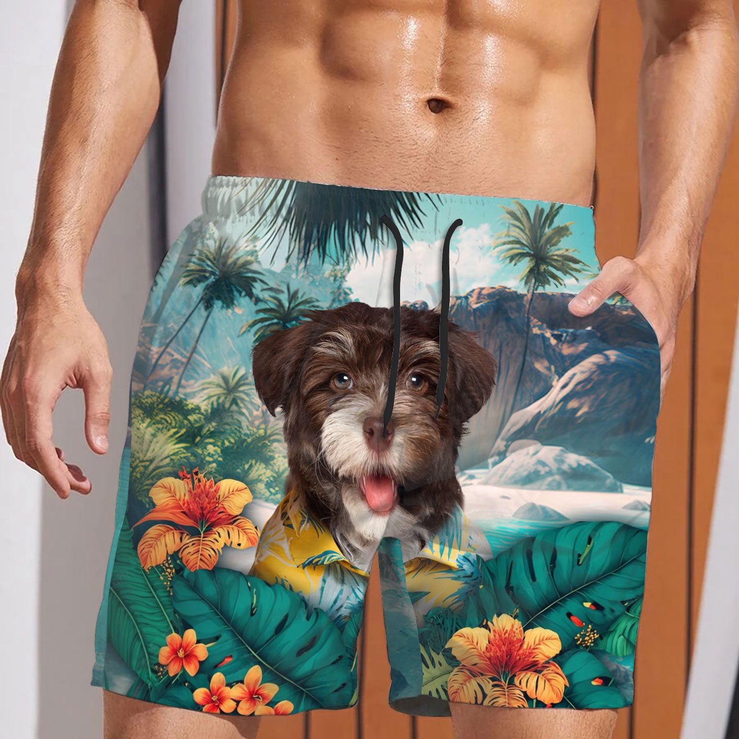 Havanese - 3D Men's Beach Short