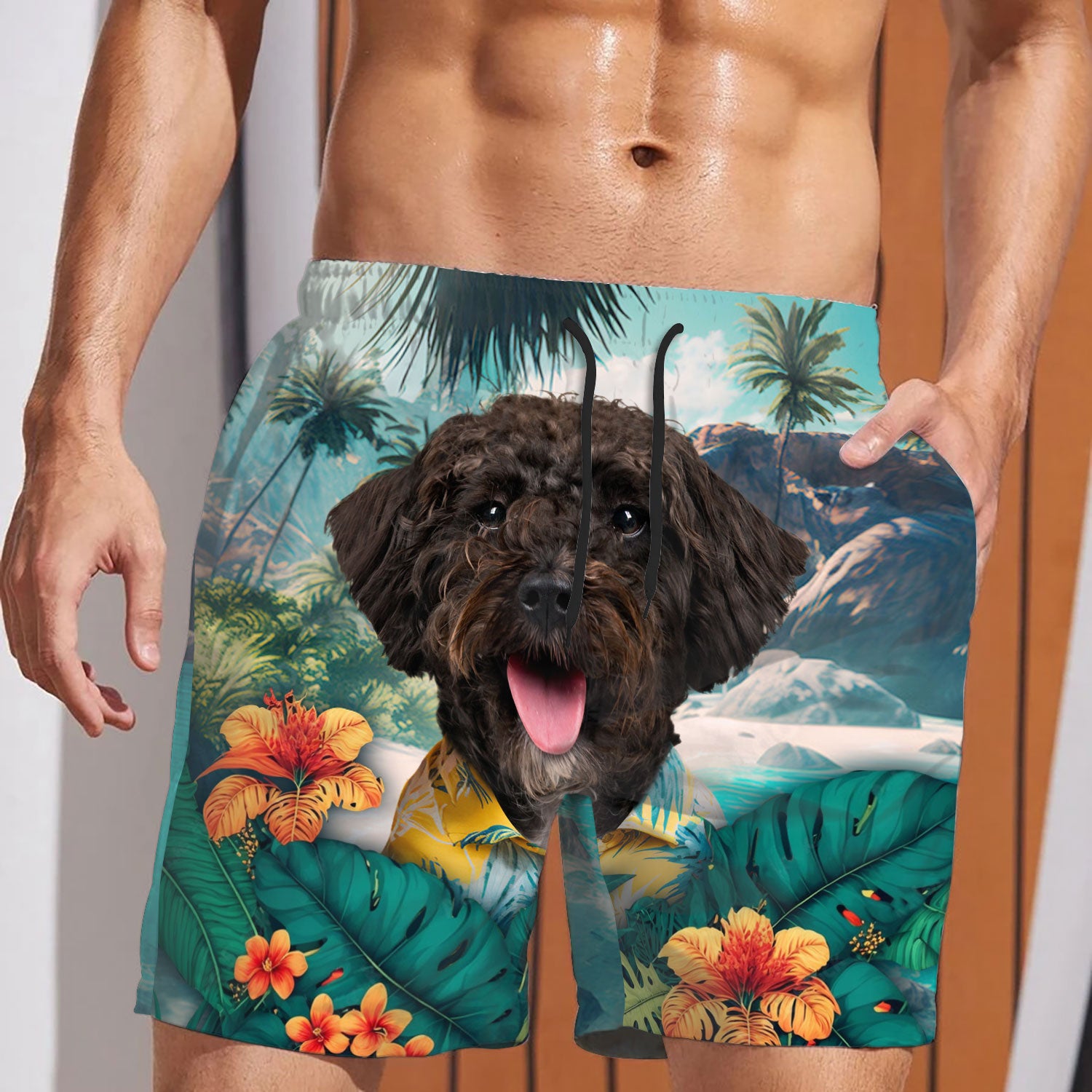 Schnoodle - 3D Men's Beach Short