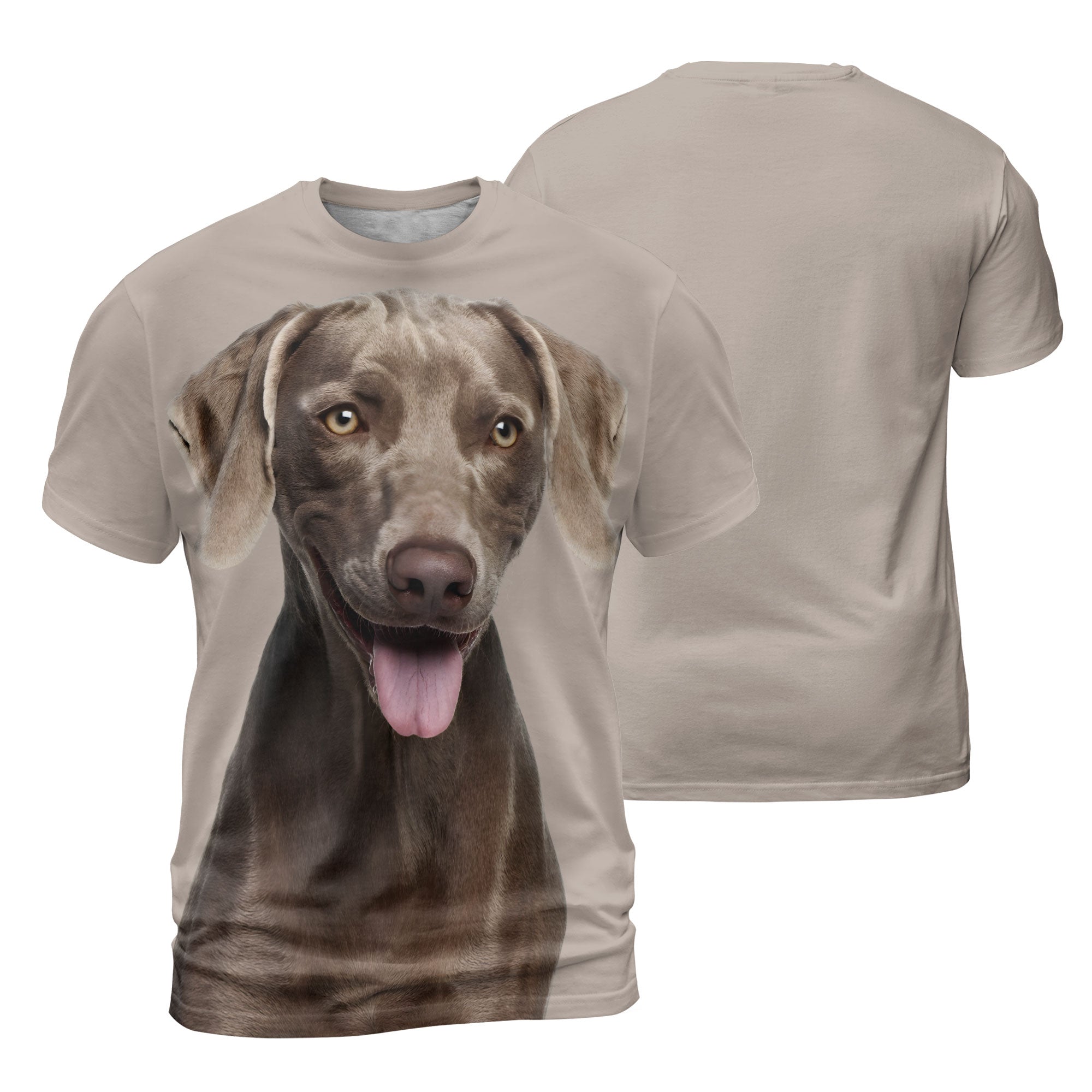 Weimaraner Happy - 3D Graphic T-Shirt