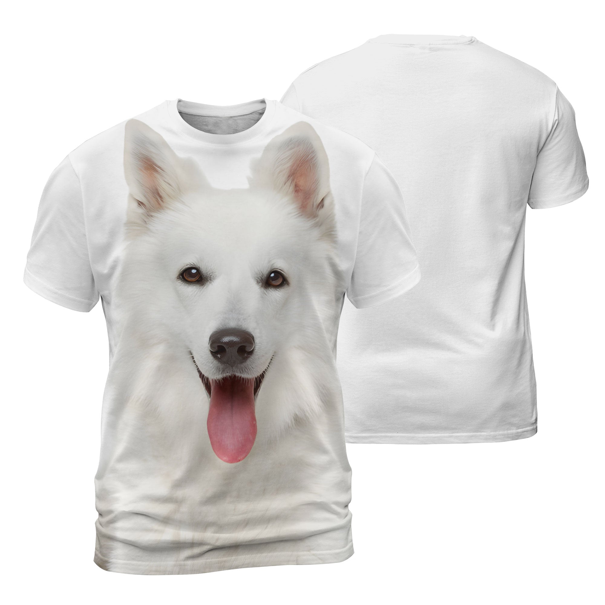 White Swiss Shepherd 3 - 3D Graphic T-Shirt