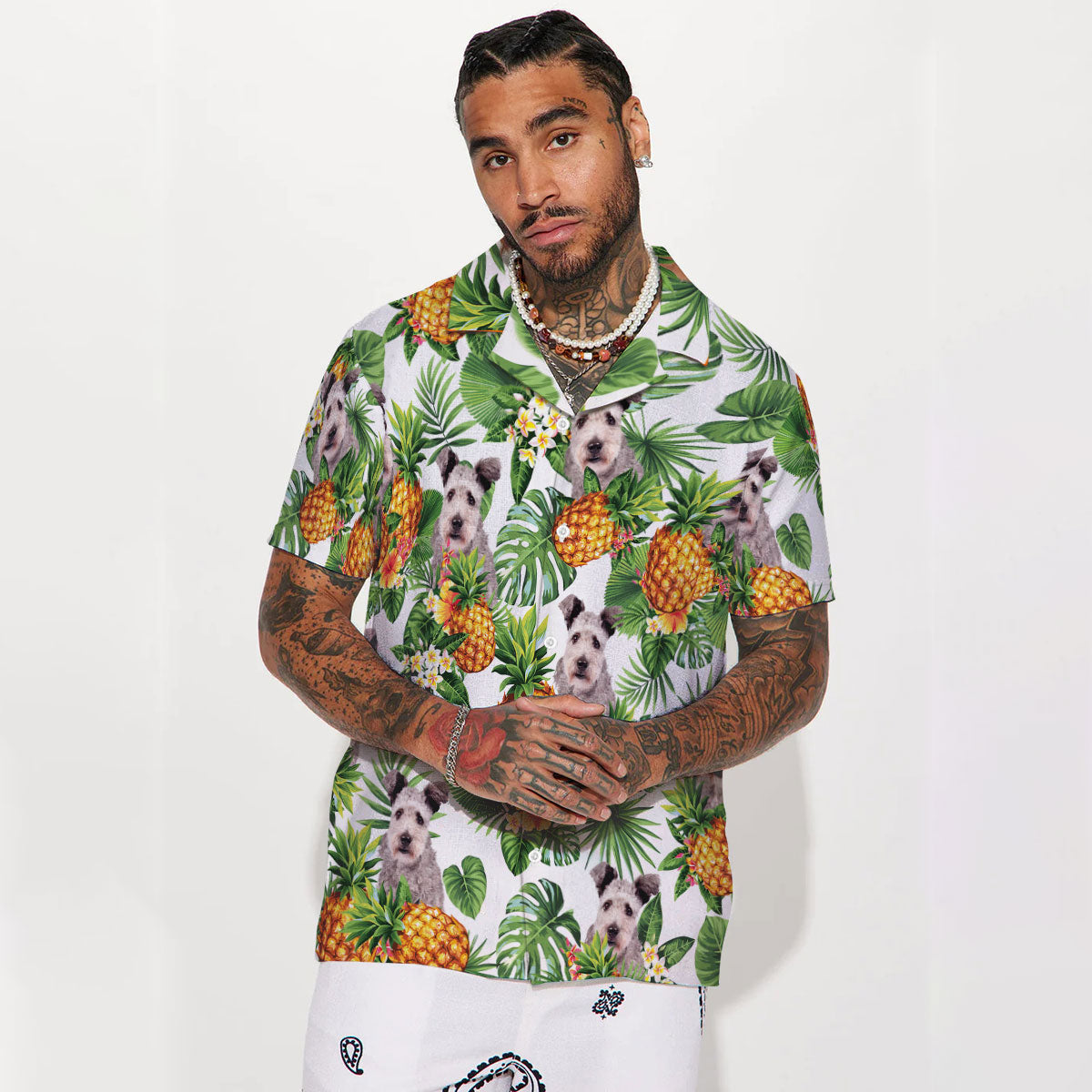 Pumi Dog - Tropical Pattern Hawaiian Shirt