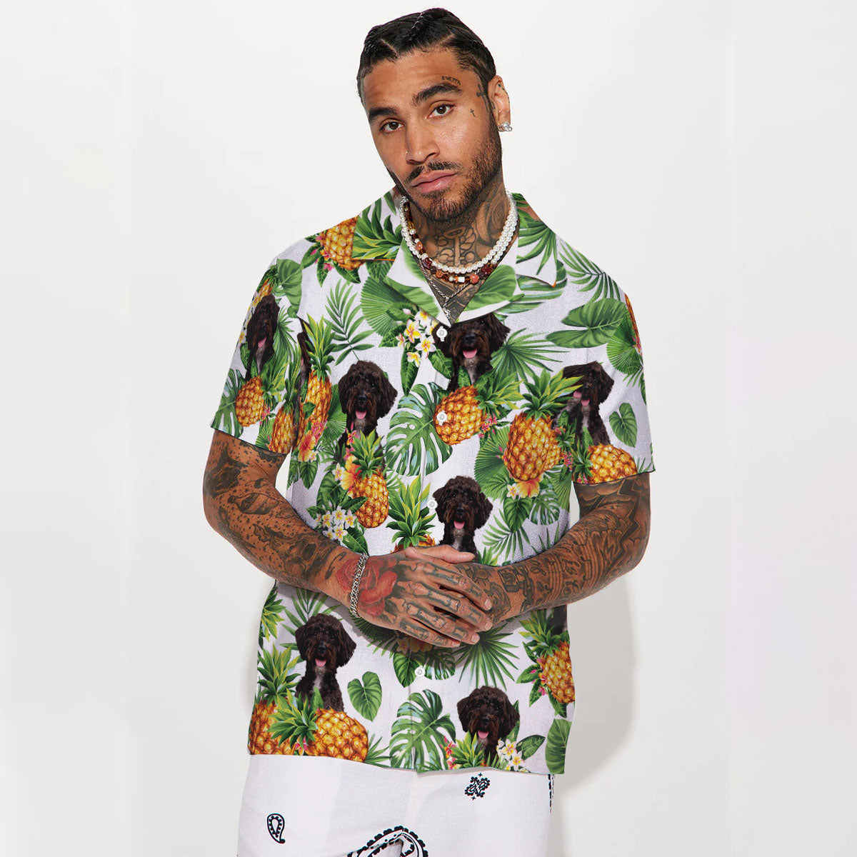 Schnoodle - Tropical Pattern Hawaiian Shirt