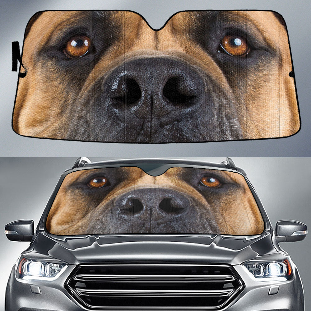 English Mastiff Eyes Car Sun Shade 94