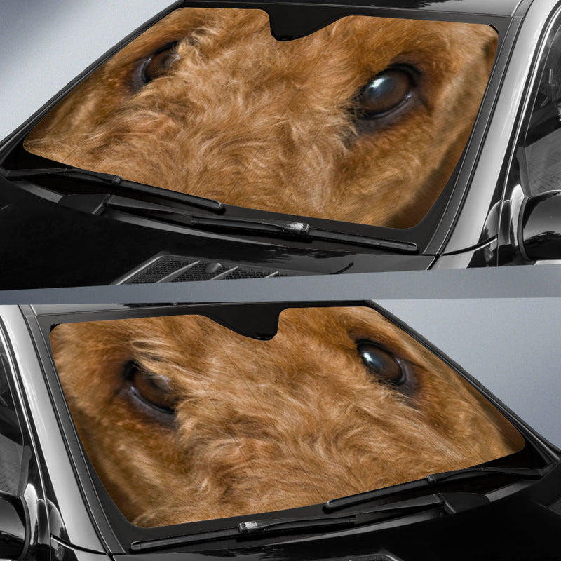 Airedale Terrier Eyes Car Sun Shade 94