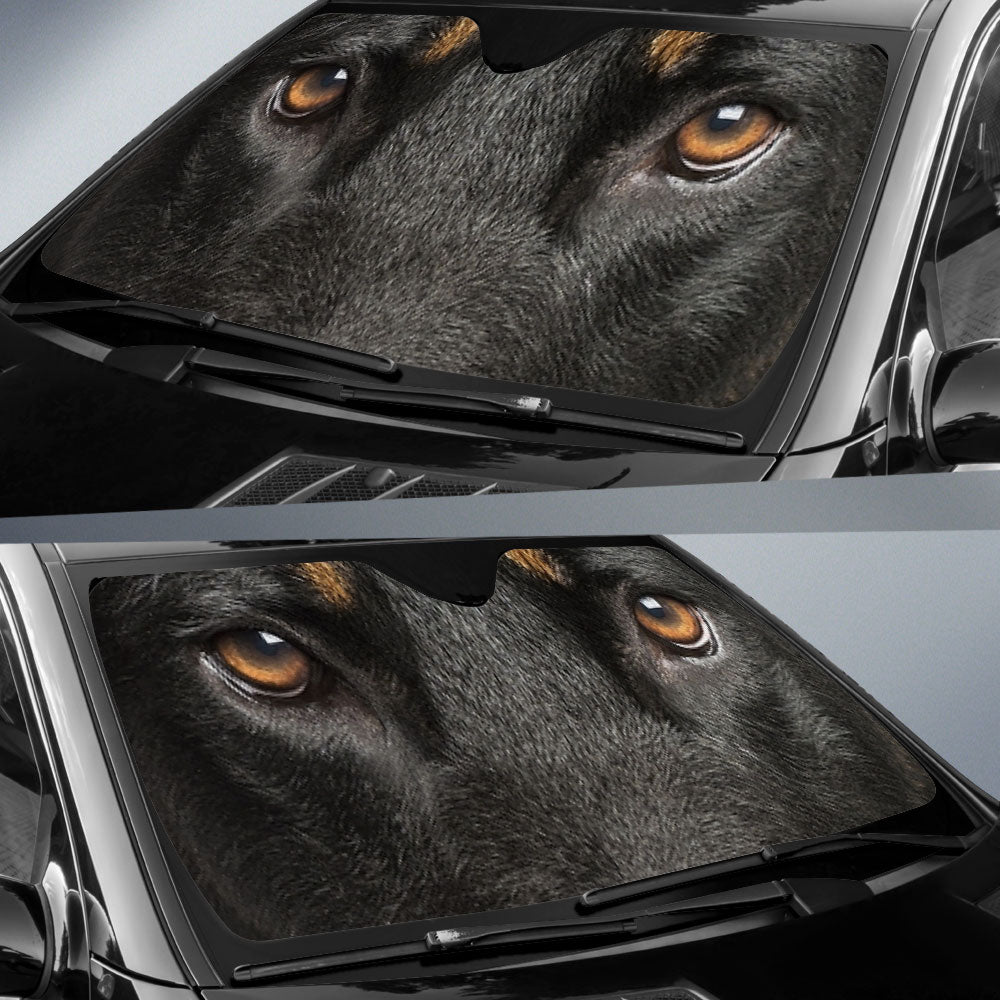 Beauceron Eyes Car Sun Shade 94
