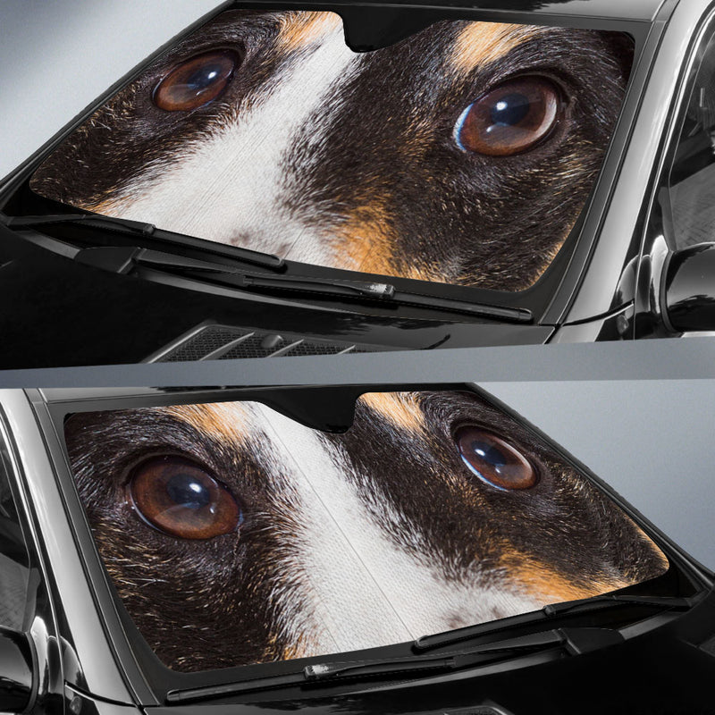 Smooth Fox Terrier Eyes Car Sun Shade 94