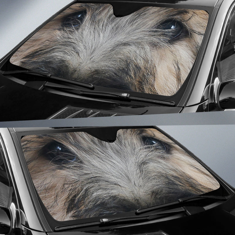 Soft-coated wheaten terrier Eyes Car Sun Shade 94