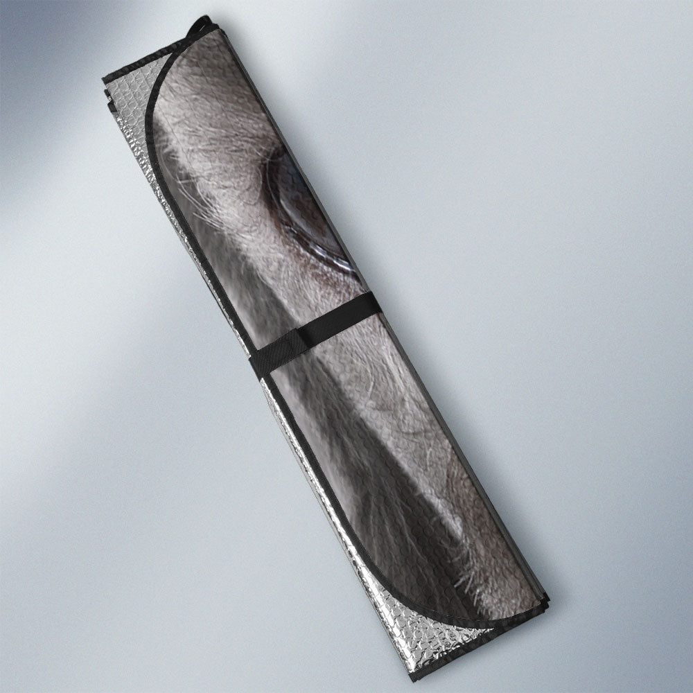 Bedlington Terrier Eyes Car Sun Shade 94