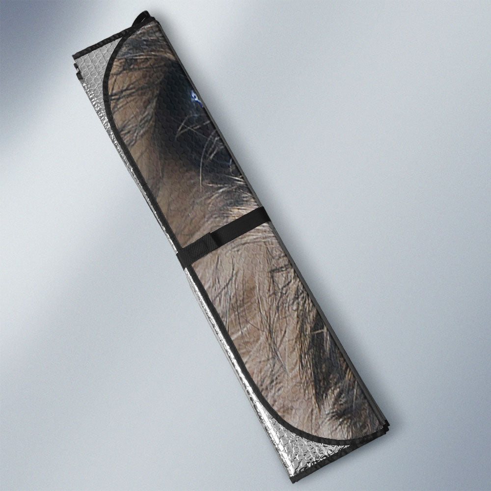 Soft-coated wheaten terrier Eyes Car Sun Shade 94