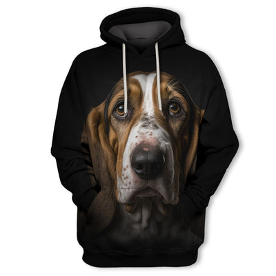 Basset Hound - Unisex 3D Graphic Hoodie